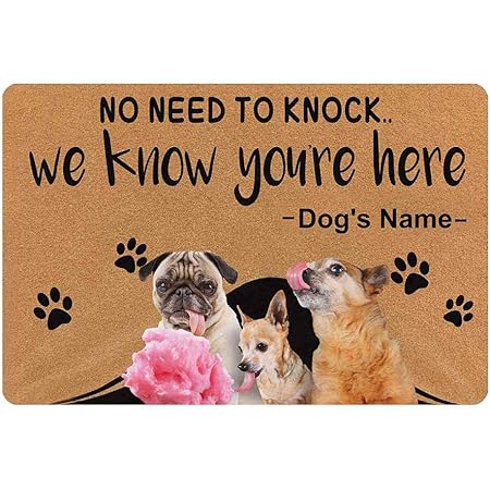 personalized dog doormats