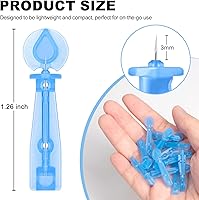 Vista 5 de Agujas estériles para espinillas, 100 agujas desechables para el acné y 144 puntos adhesivos para espinillas, herramientas efectivas para eliminar
