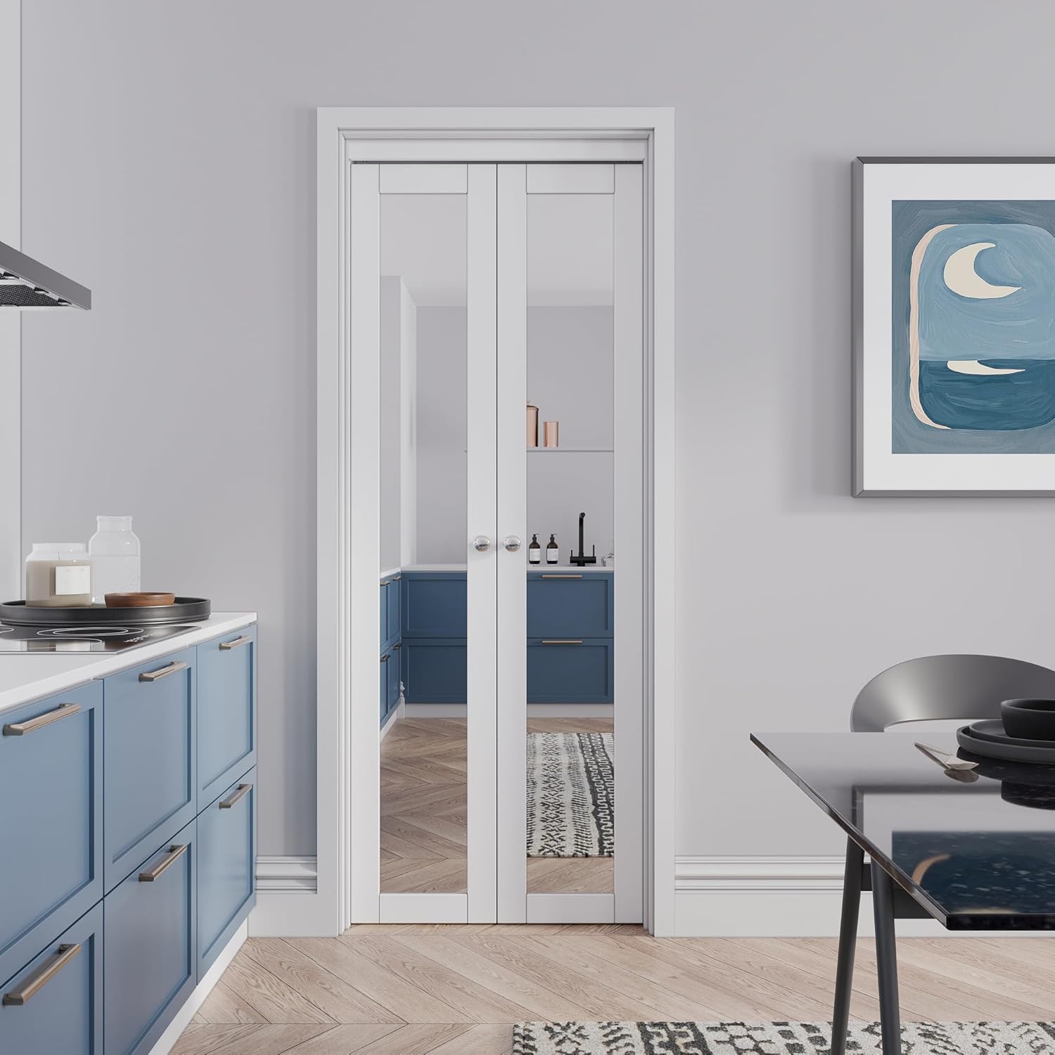 Only Pivot-French Hardware Kit, No Door Panel, Suit for Pivot-French or Bi-fold Doors 30" x 80"