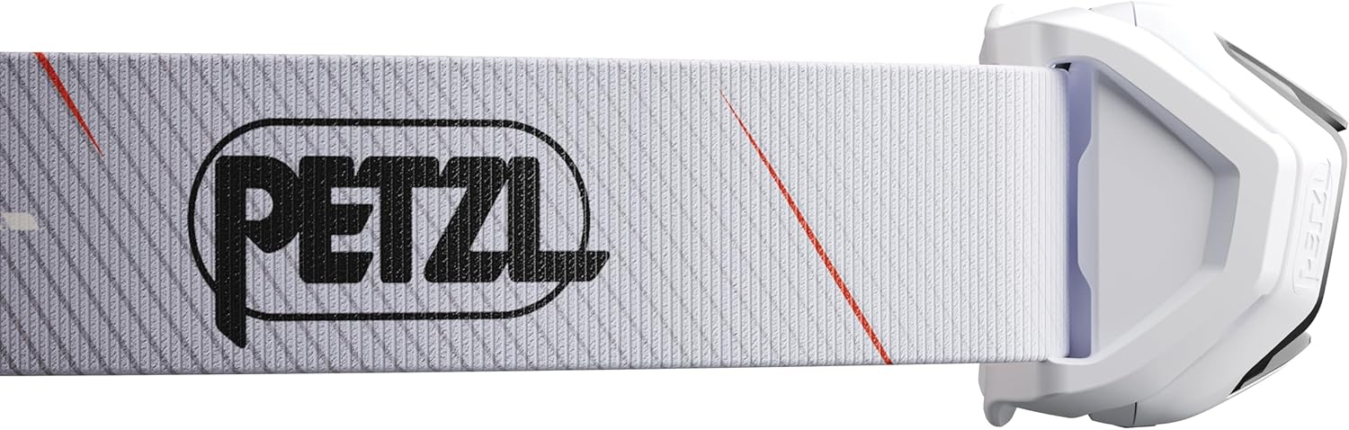 PETZL Tikka CORE Headlamp - Rechargeable, Compact 450 Lumen Light with Red Lighting, for Hiking, Climbing, and Camping - White