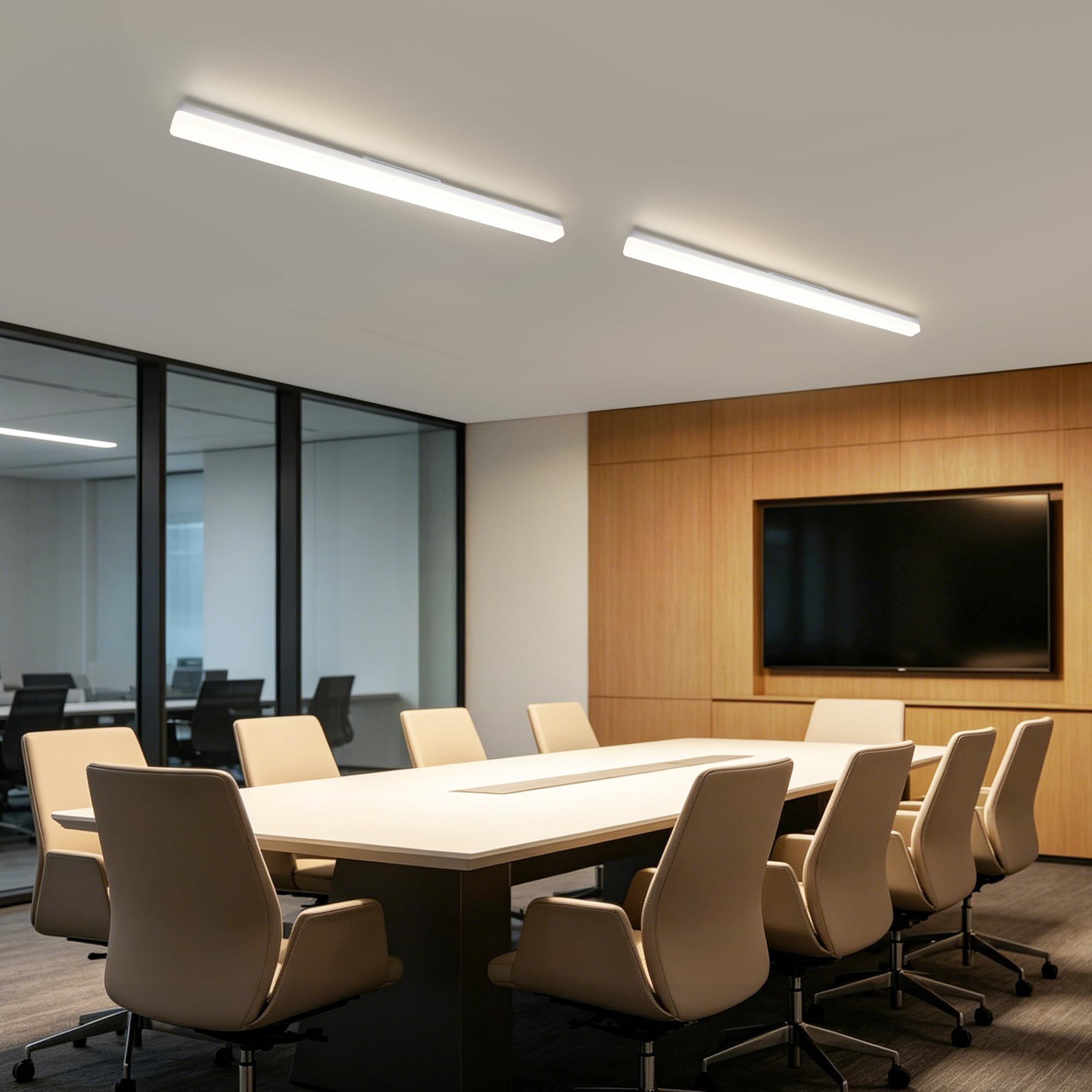 CBJKTX Plafoniera a LED da soffitto Lampada da Soffitto bianco naturale - | Moderni 36W Pannello Luce Lampada da parete 4000K Illuminazione interni per garage camera letto corridoio cucina - 90CM