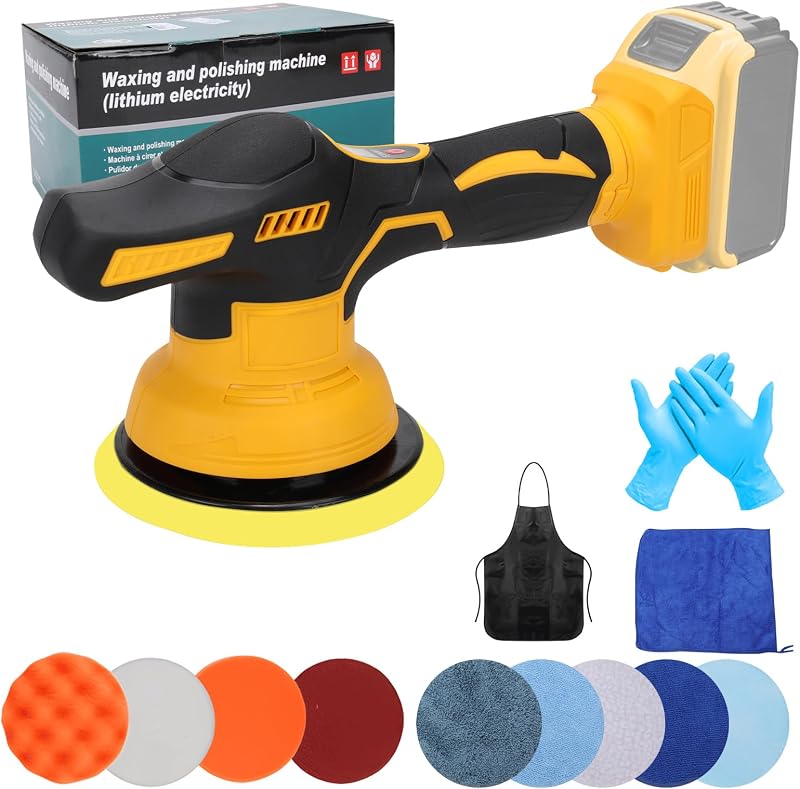 WingFly Polírozógép Dewalt 20V Akkumulátorhoz - 6 Colos Orbitális Autófényező 6 Sebességfokozattal, 12 Részes Készlet Autóápoláshoz
AI: I'v