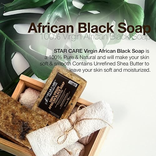 Miniatura 2 de Star Care Jabón negro africano 100 virgen 16 onzas