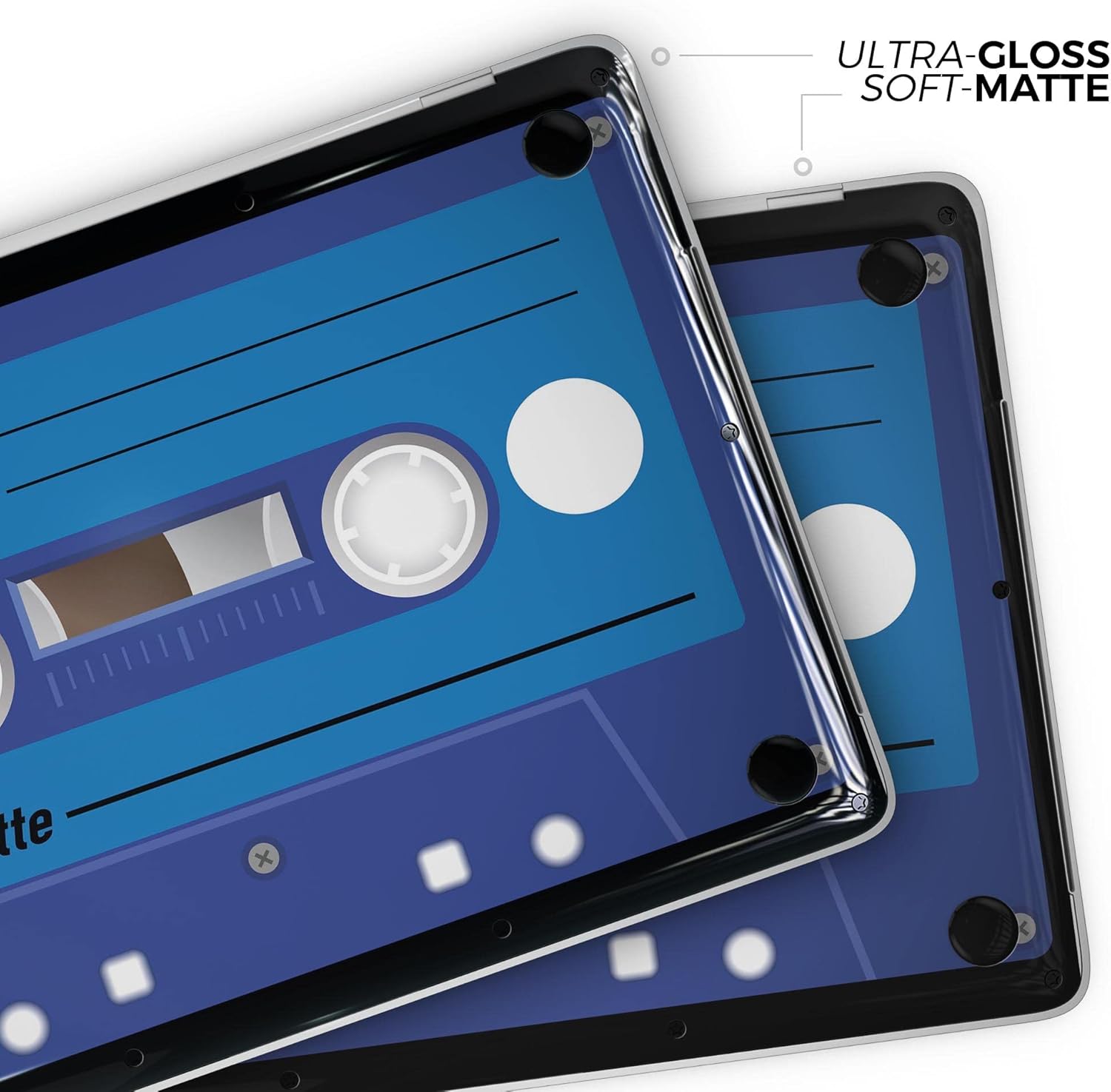 DesignSkinz - Retro Cassette Tape V5 - Full-Body Wrap Protective Decal Skin Kit Compatible with MacBook 14" Pro M1 (A2442)