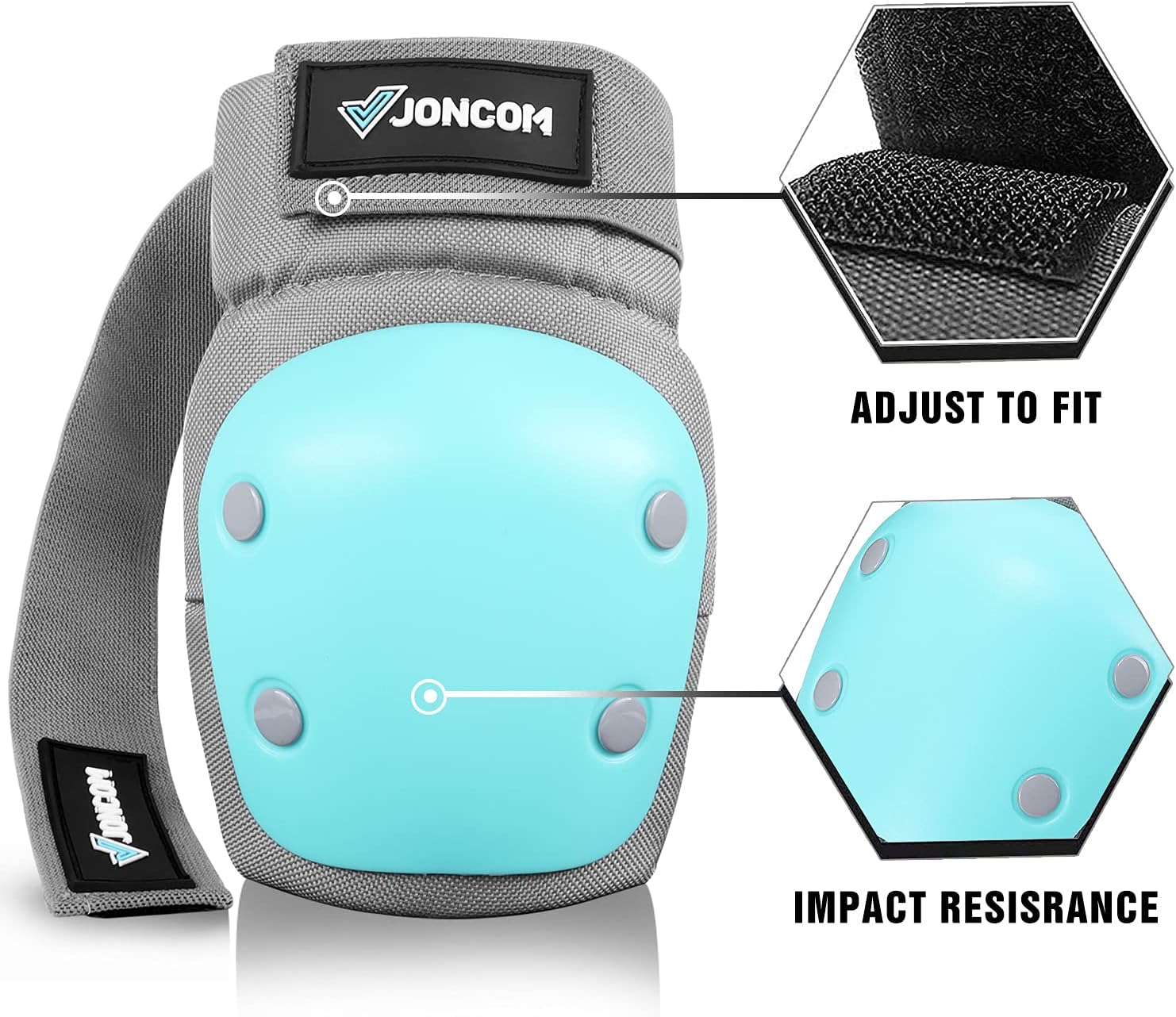 JONCOM Kids Youth Adult Skateboard Elbow Pads Knee Pads with Wrist Guards 3 in 1 Protective Gear Set for Skateboarding Skating Cycling Biking Bicycle Scooter : Sports & Outdoors