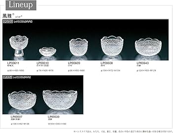 Amazon.co.jp: 東洋佐々木ガラス 小鉢 約φ8.6×8.5cm 風雅 珍味入