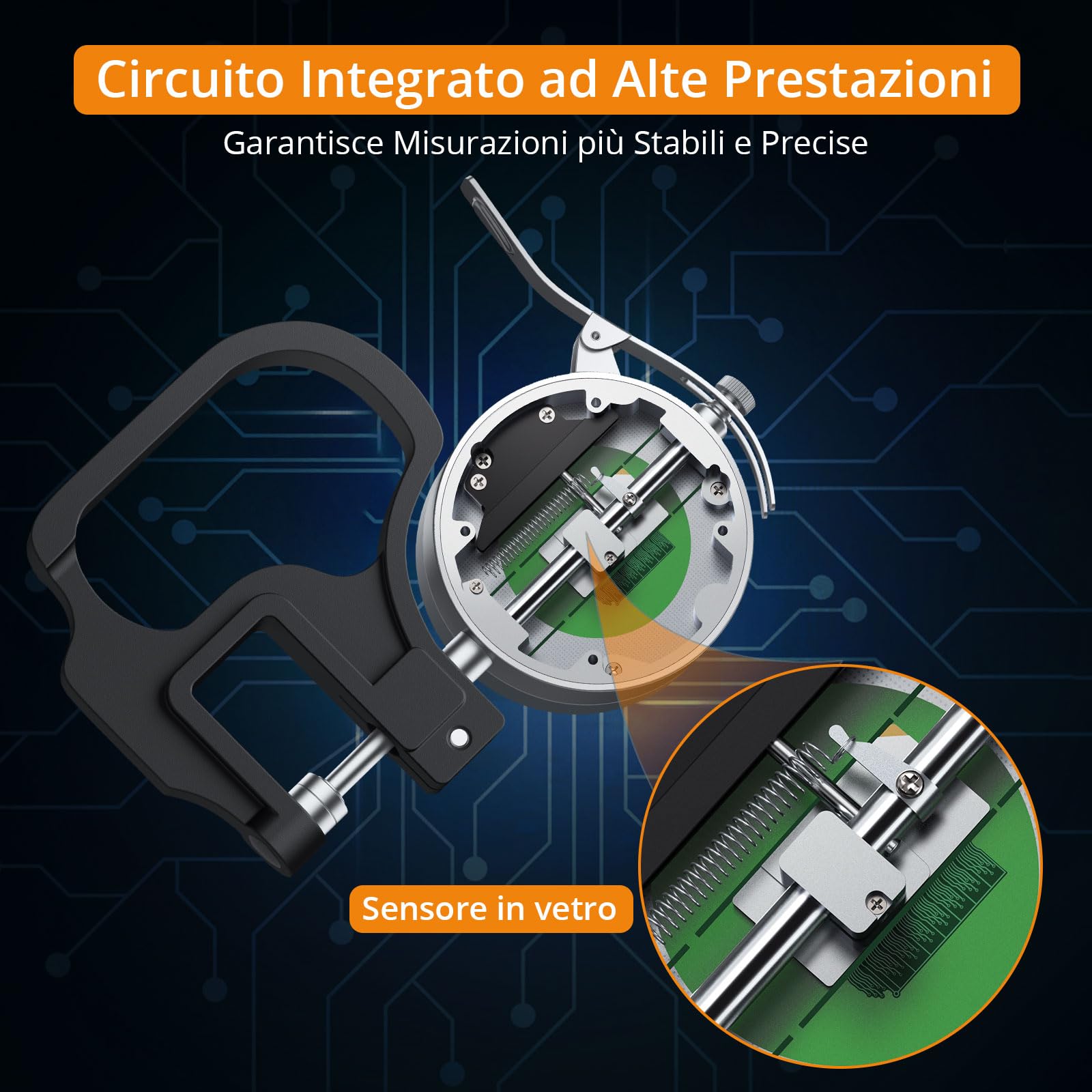 Neoteck Micrometro Digitale 0-12.7mm Risoluzione 0.001mm Calibro Spessore LCD Misuratore di Precisione
