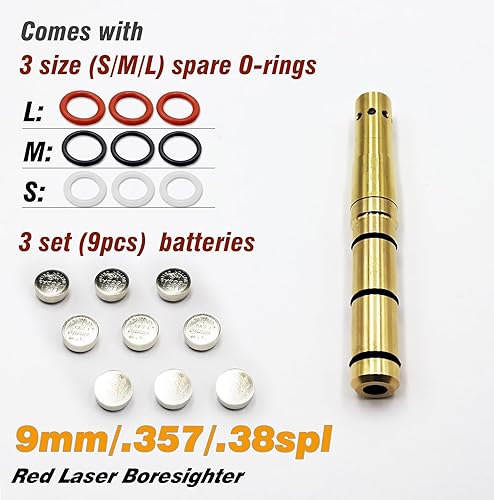 Vista 33 de Especial Laser Boresighter End Barrel Laser Bore Vista precisa y fácil de instalar Revólveres Pistolas Rifle y pistolas de aire
