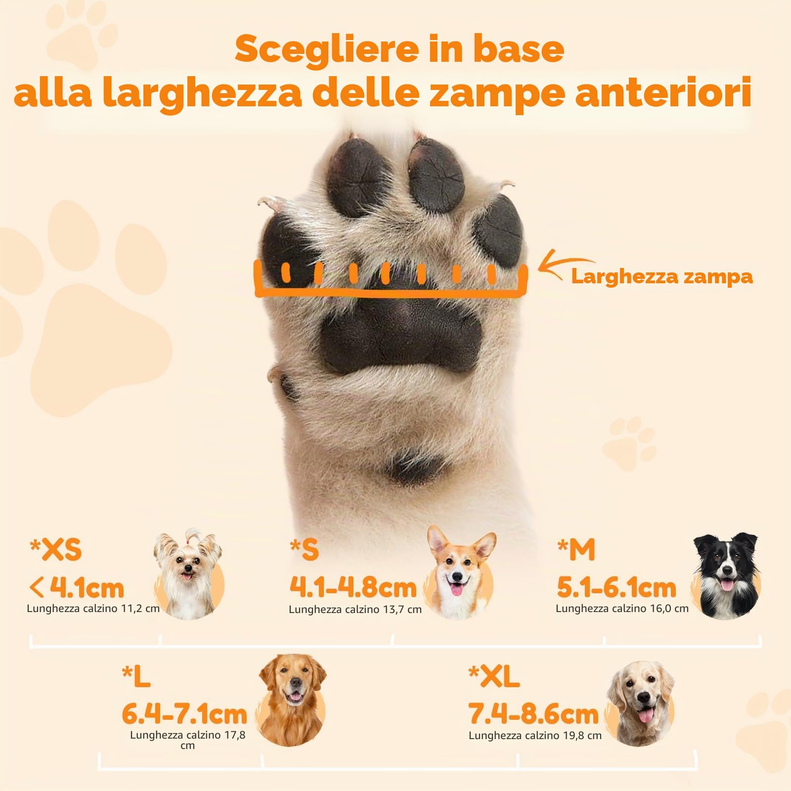 PICK FOR LIFE Calzini antiscivolo per cani 2 paia double face con cinghie regolabili per interni (grigio, M)
