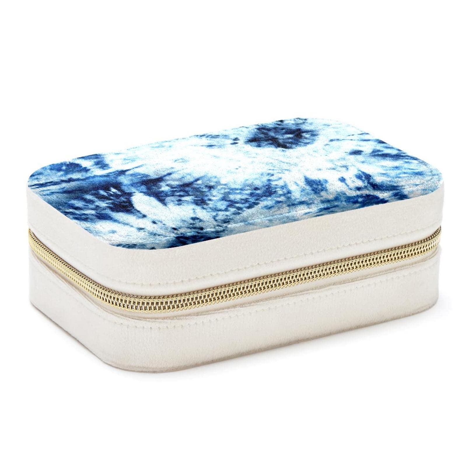 Boîte à bijoux de voyage en batik pour organiser vos bagues en déplacement