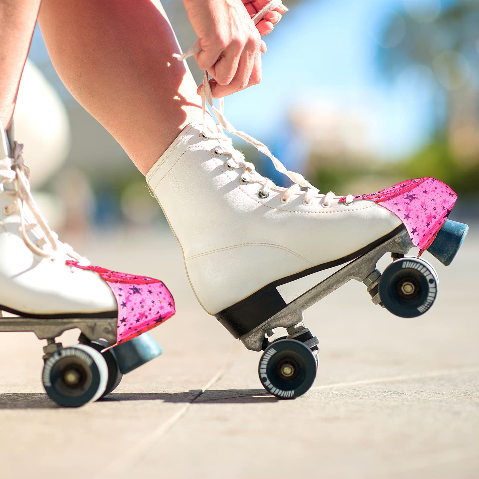 SATINIOR Zehenschutzkappen aus PVC für Quad-Rollschuhe, 6 Stück