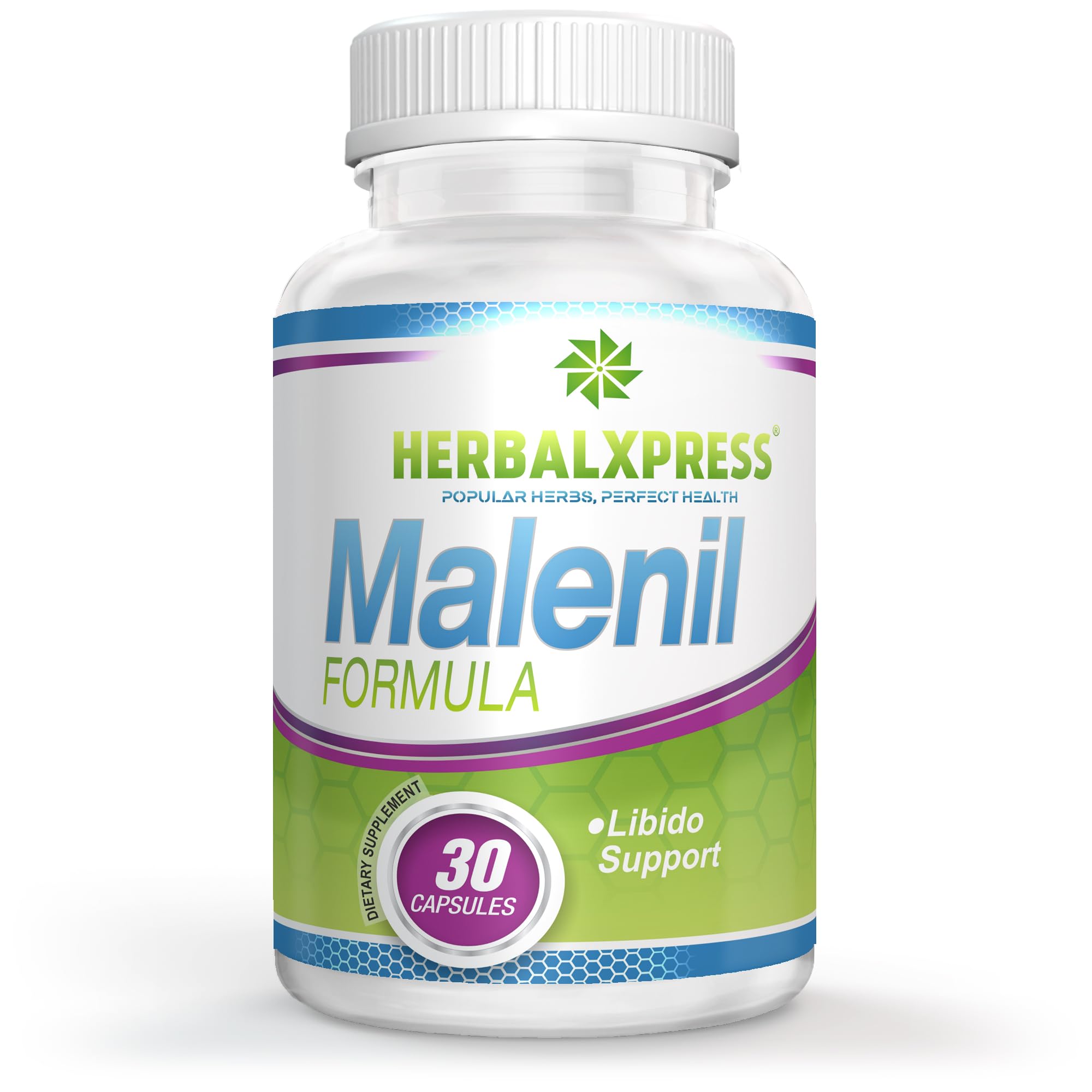 Herbalxpress Malenil Formula 30 Capsules - The Ultimate Formula for Libido, Sperm Enhancer (500% Volume), and Fertility in Men!