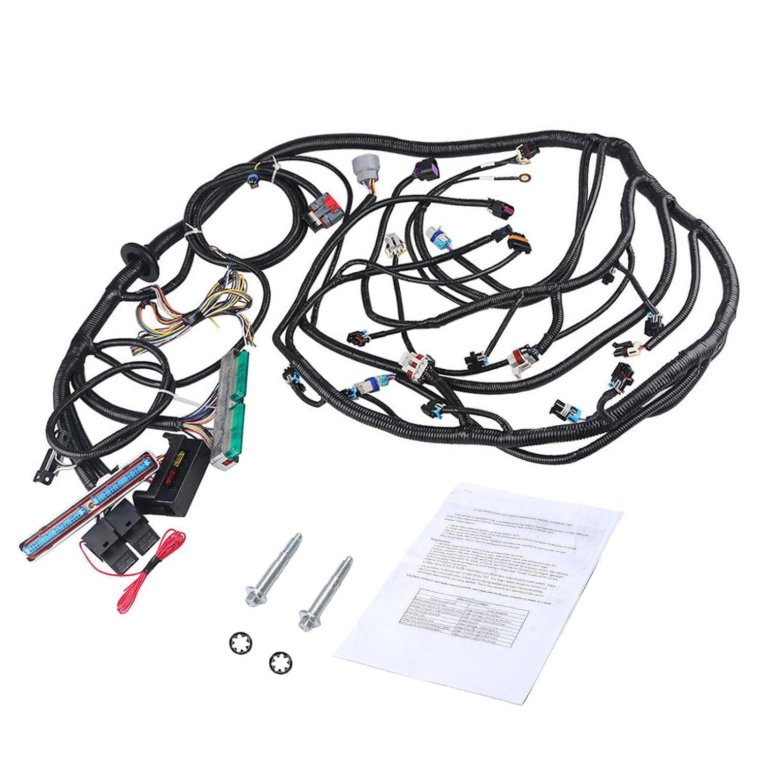 Standalone Wiring Harness, 4L60E DBW Compatible with 1997-2004 GM DBW LS1 Vortec Engine 4.8L 5.3L 6.0L, Drive by Wire Throttle Body, LS Swap Wire Harness