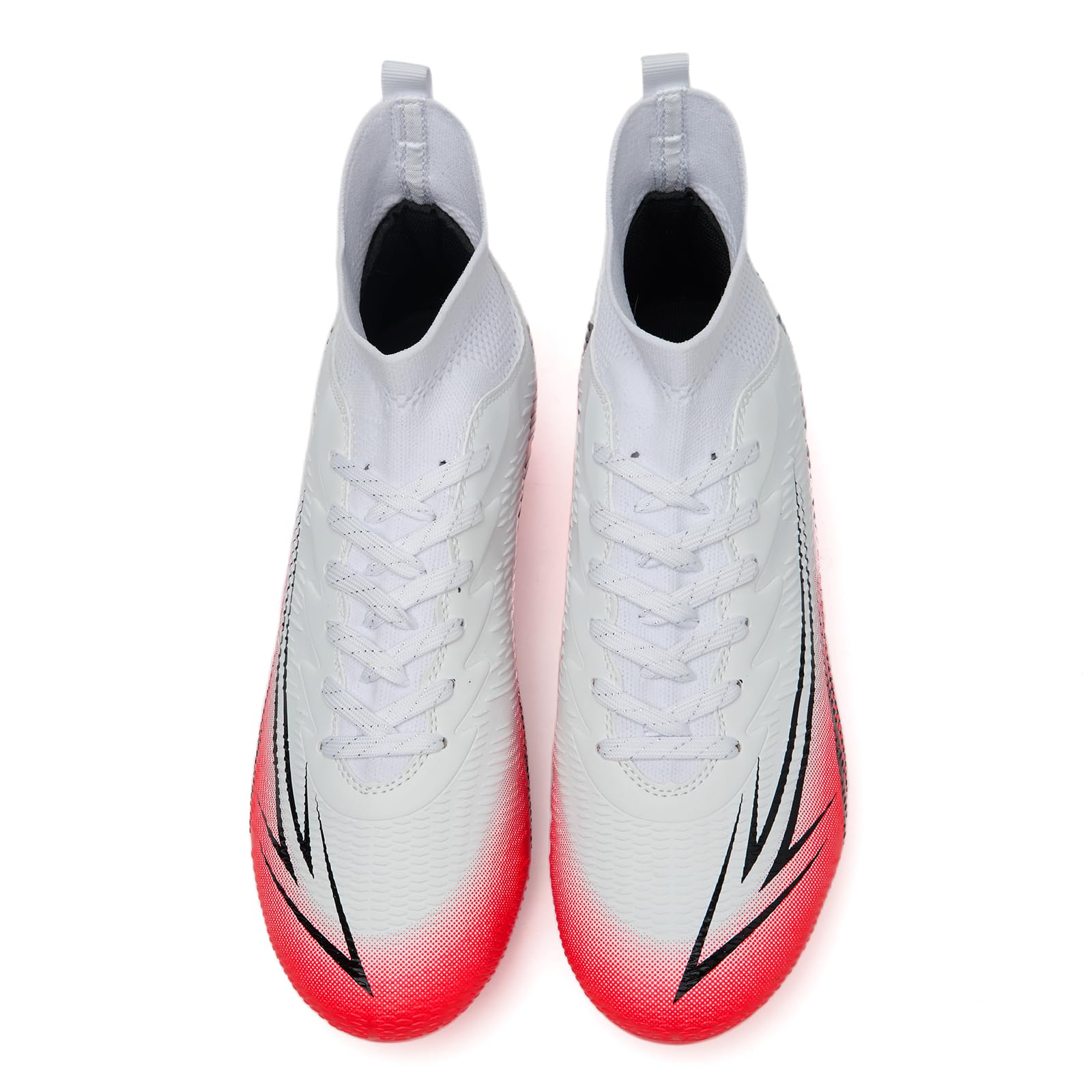 Men's High Top Soccer Shoes FG Long Spikes Adult Football Shoes Lightweight Professional Athletic Training