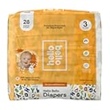Premium Baby Diapers Size 3, 27 Count of Disposable, Extra-Absorbent, and Hypoallergenic Baby Diapers with Snug and Comfort Fit, Alphabet Soup