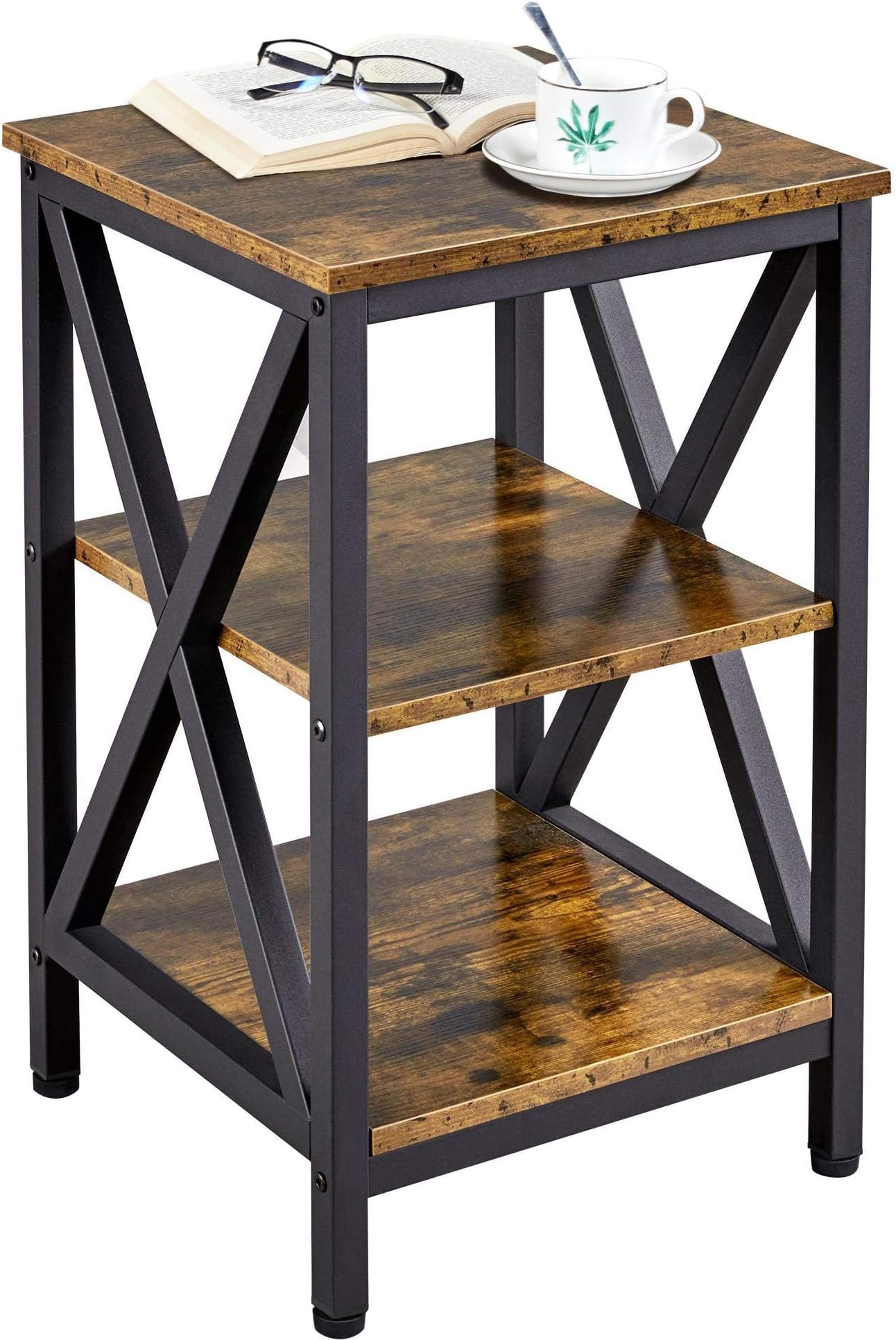Maven Lane Artemis Tavolino Da Caffè Rettangolare In Legno A 2 Ripiani - Stile Contemporaneo - Finitura Nera, 121,9x61x46,4 Cm - 3