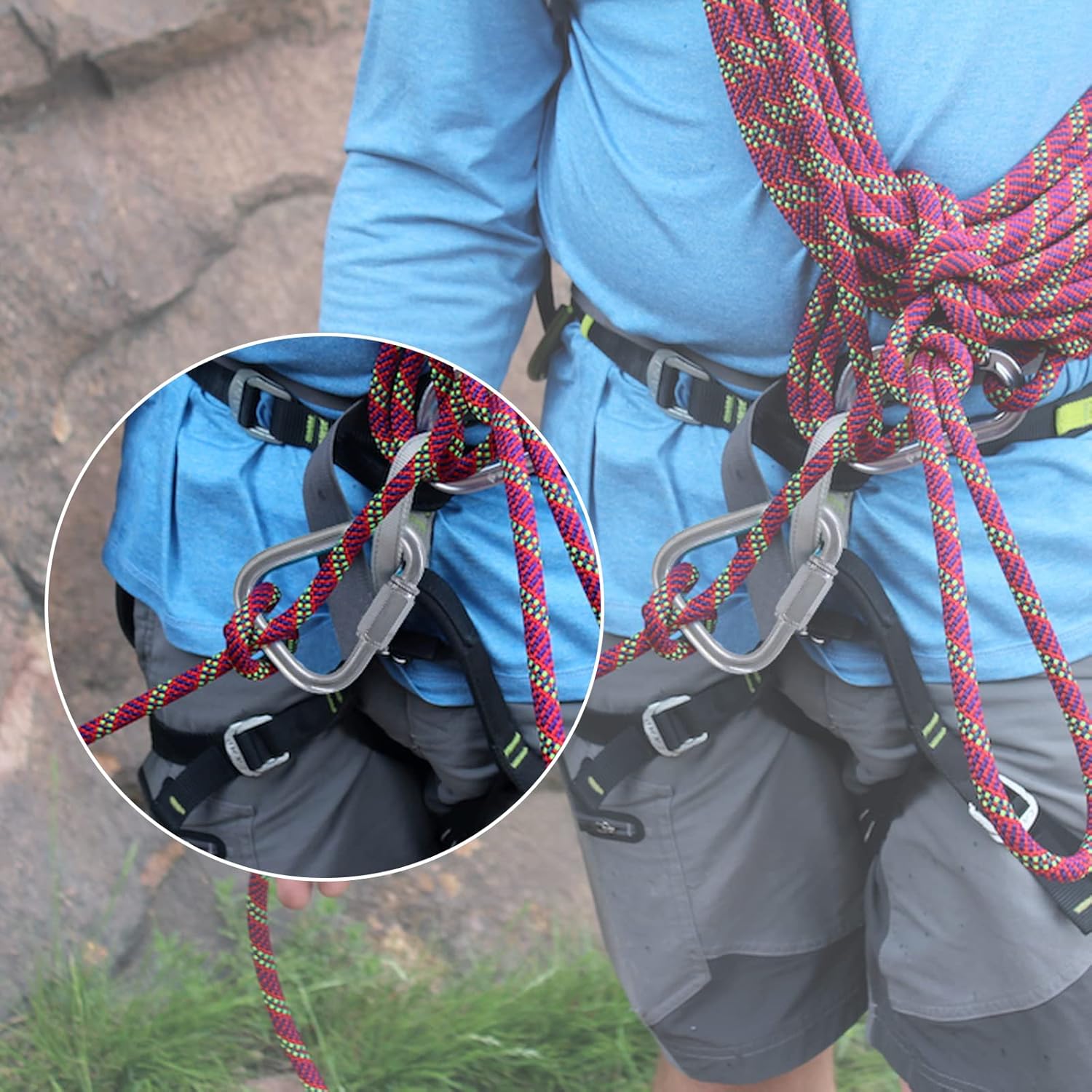 4 Pack M8 Quick Link Triangle, 2.9 Inch Stainless Steel Quick Links Carabiner Heavy Duty for Outdoor Hiking Traveling - Image 6