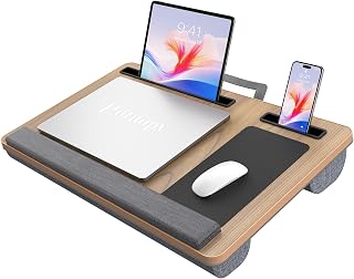 Potuopy Laptop Lap Desk, Portable Bed Table Tray for Laptop Fit 17" Laptops