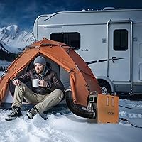 Vista 8 de VEVOR - Calentador de aire diésel de 8 kW todo en uno, DC12-24V, calentador de aire diésel de calentamiento rápido con control remoto y pantalla