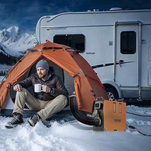 Miniatura 29 de VEVOR Calentador de aire diésel, calentador diésel todo en uno de 12 V 8 KW, calentador de estacionamiento diésel con control remoto y silenciador