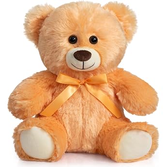 Bejoy Teddy Bear Soft Plush Bear Small Stuffed Toys Cuddly Toy Gift Orange
