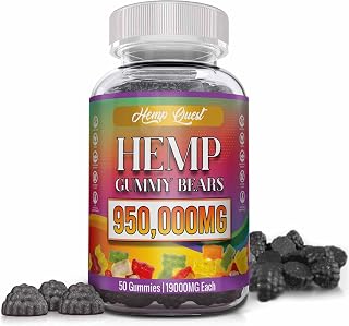 Natural Hemp Gummies High Potency Pure Organic Hemp Oil Supplement - Natural Edibles Gummies Gomitas Vegan Advanced