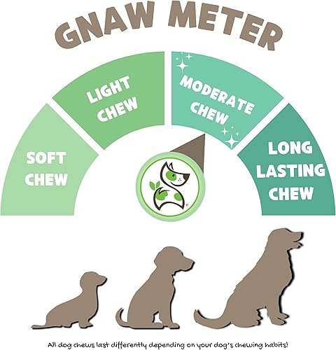 Miniatura 3 de Nature Gnaws Beef Trachea Crunch Wraps for Dogs (3 Count) - Long Lasting Natural Beef Jerky Dog Chew Bones - Rawhide Free