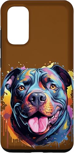 Galaxy S20 American Bully Portrait  Estuche de ilustraciones en color retrato