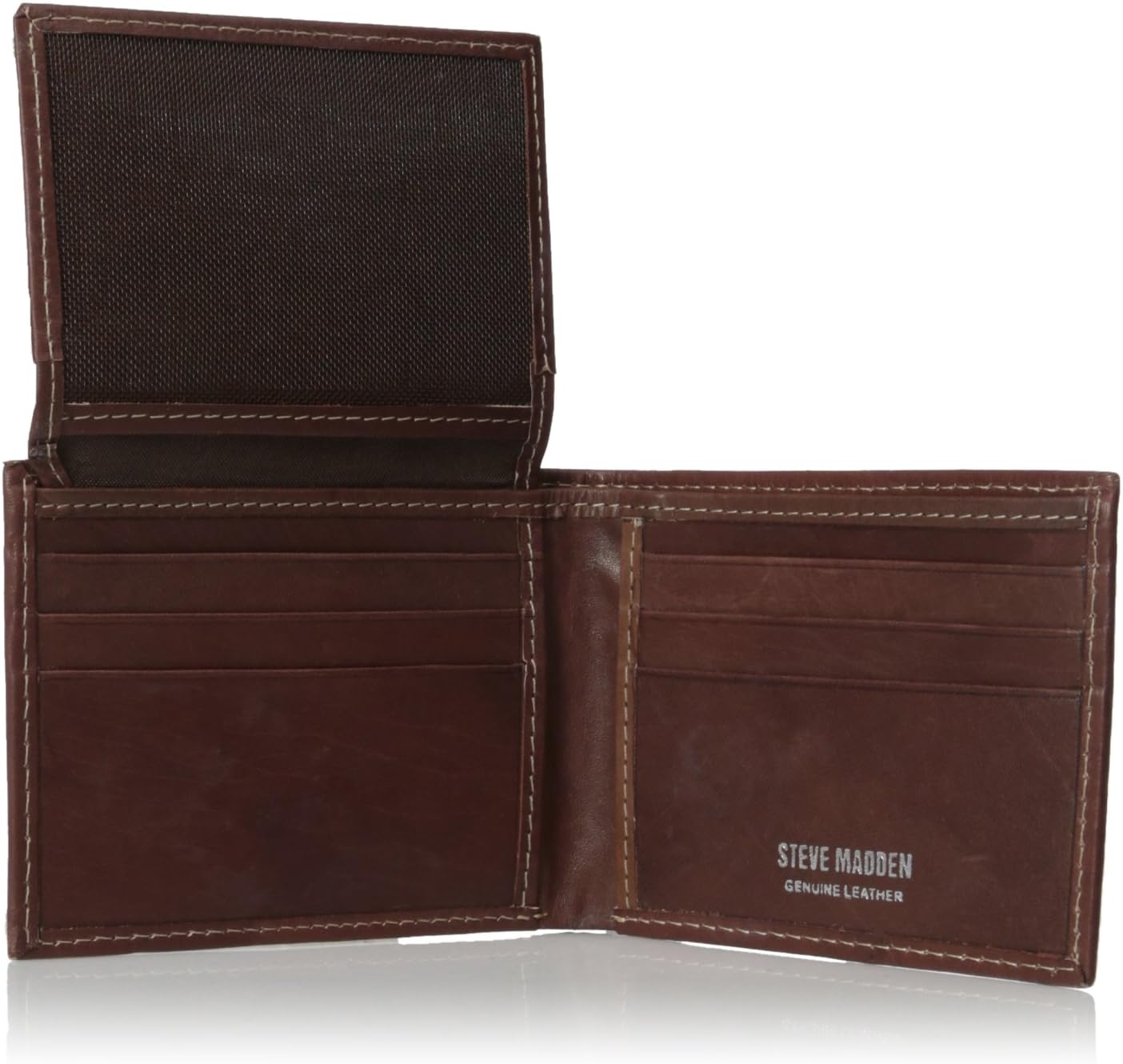 Steve Madden Men's Antique Leather Passcase Wallet