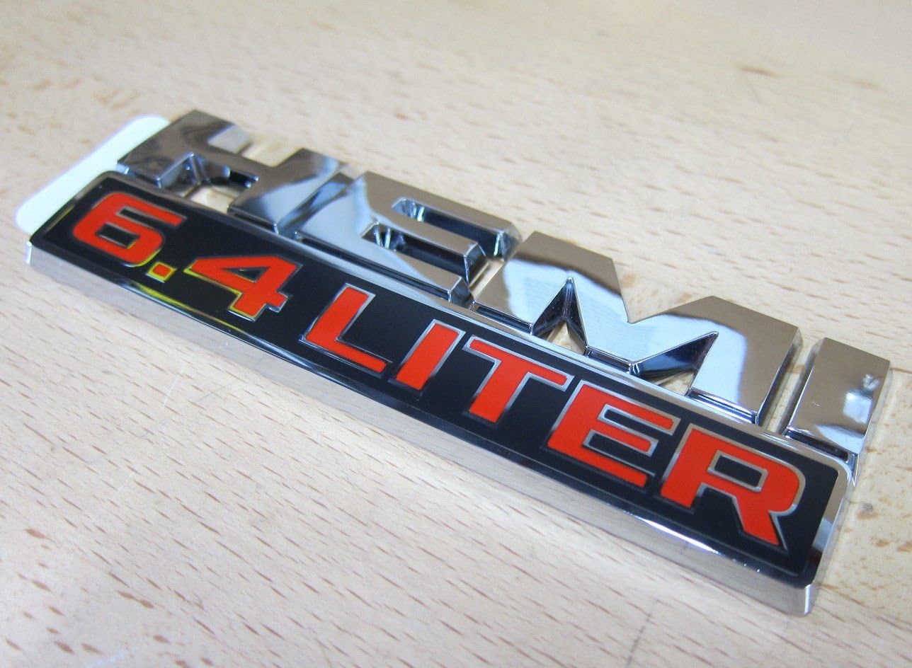 Dodge Ram Jeep 6.4 Liter Hemi Logo Decal Emblem Nameplate Badge Mopar OEM