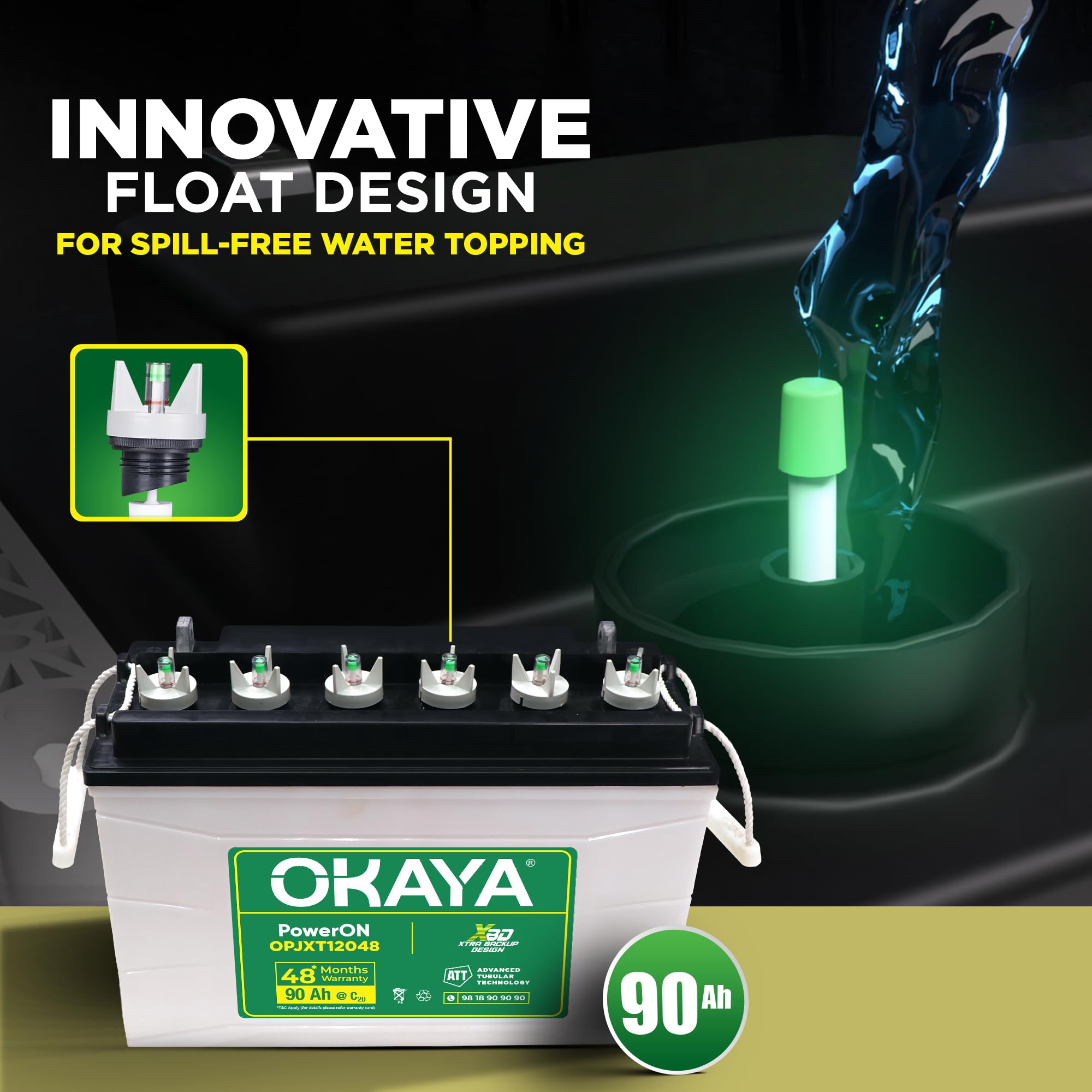 Okaya Inverter with Battery Combo for Home,Office & Shops | ATSW