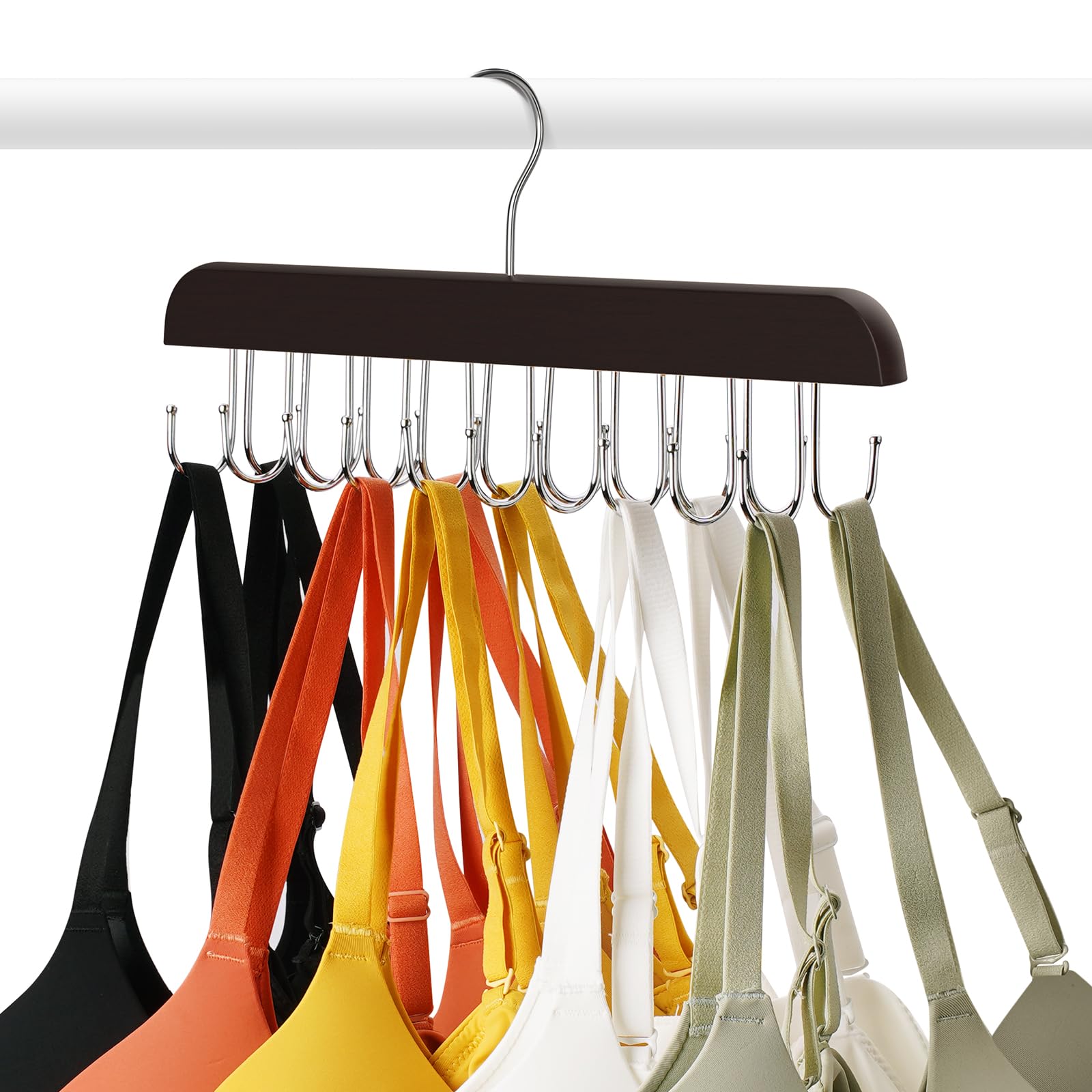 BH-Kleiderbügel, 20 Haken, platzsparend, Schrank-Organizer und Aufbewahrung, BH-Kleiderbügel für Schrank-Organizer, Organisation und Aufbewahrung für 