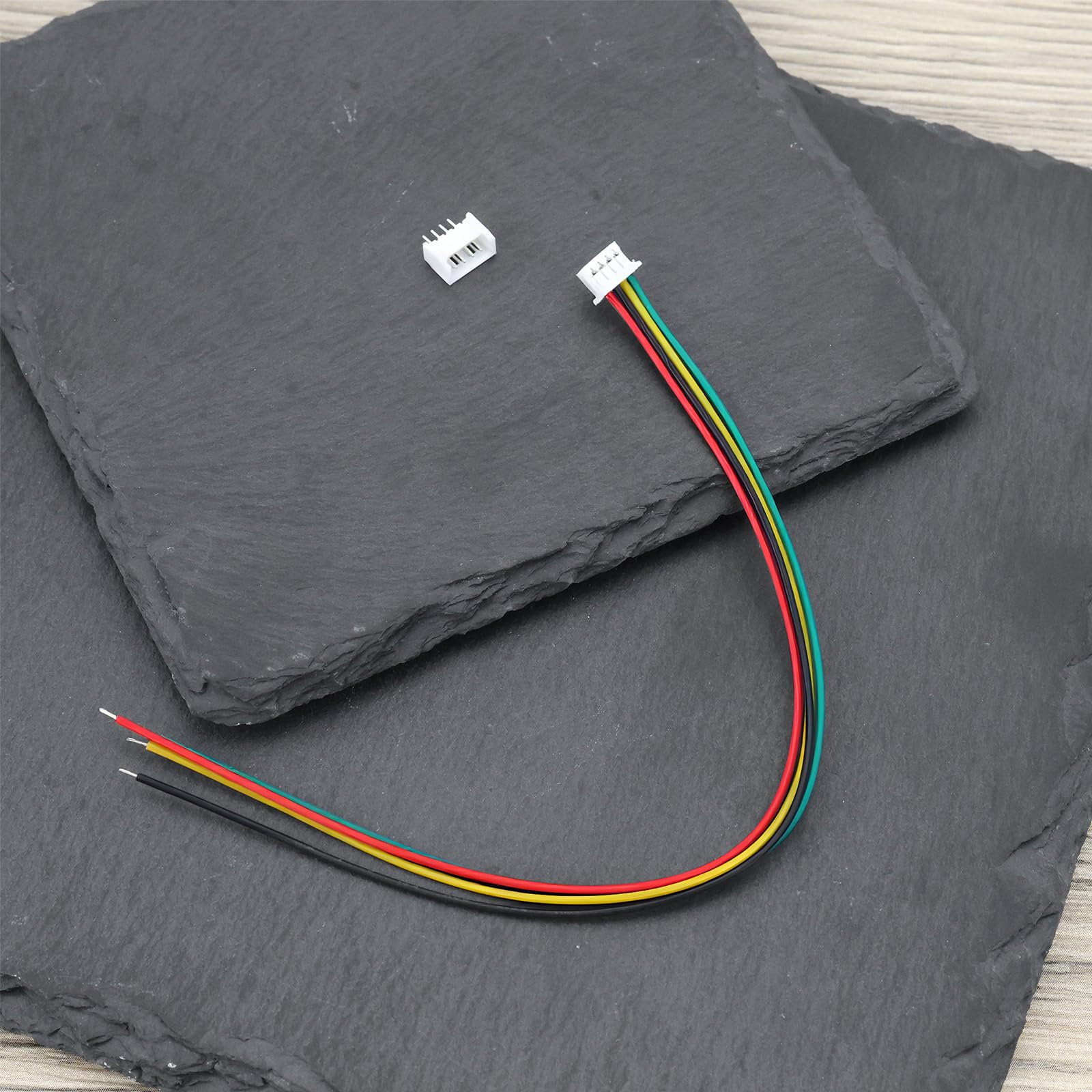20 szt. 4-pinowego złącza Micro JST SH1,25 mm 28AWG kabel do taśm świetlnych LED, akumulatory z gniazdem