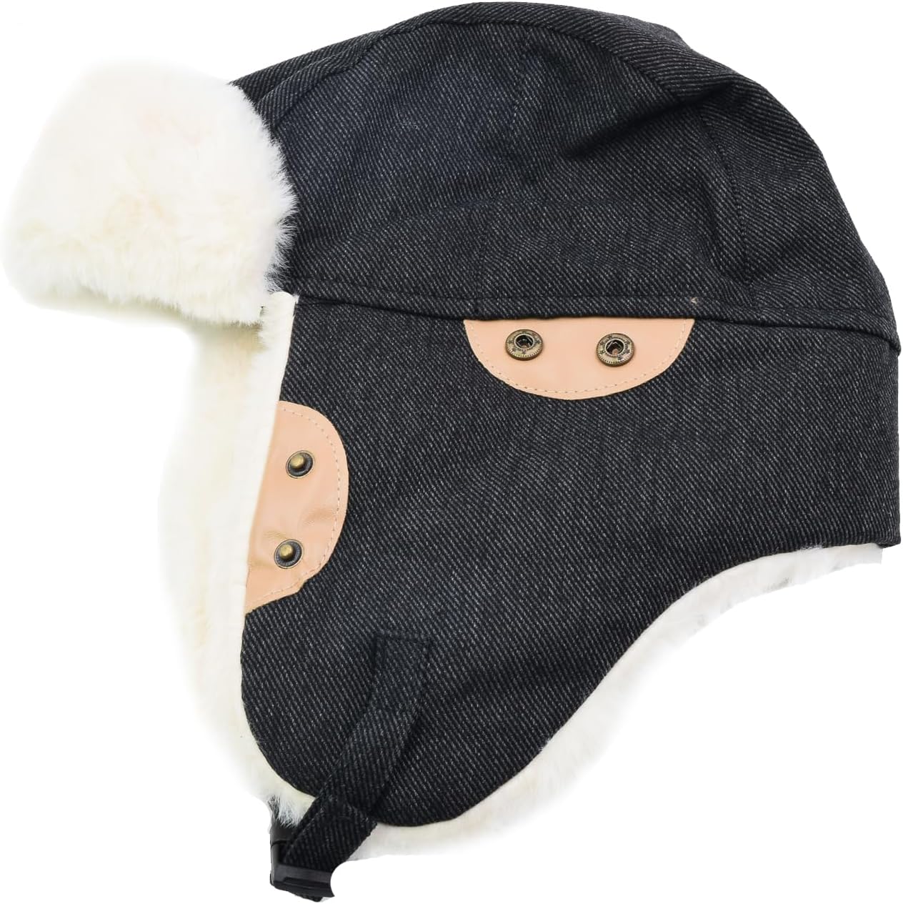 Ushanka Trapper Hat for Women Men with Faux Fur Outdoor Winter Aviator Hat - Image 8