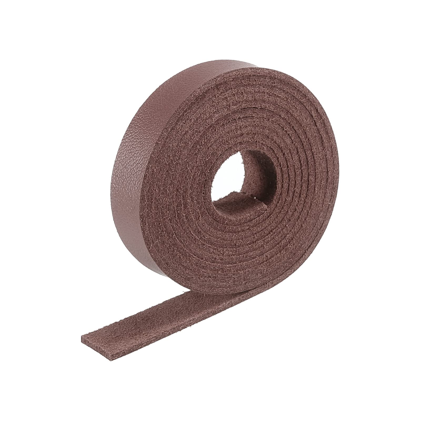 PATIKIL Faux Leather Cord Suede Cord 1cm/0.4" Leather Thread Velvet Cord 100cm/3.28ft for Bracelet, Necklace, Beading, DIY Craft, Coffee Brown