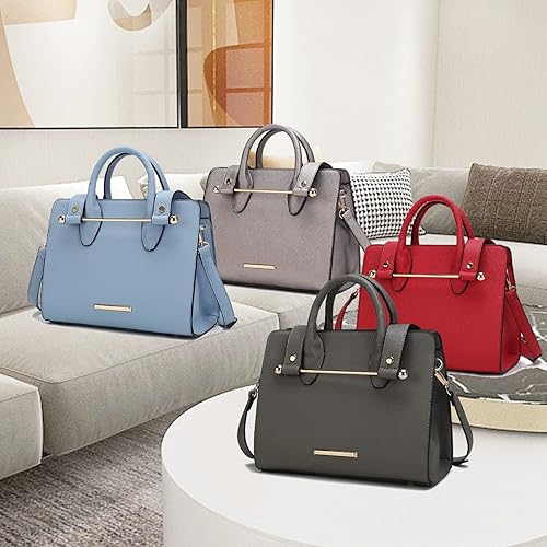 Miniatura 7 de MKF Collection Bolso cruzado de hombro para mujer bolso de cuero vegano con asa superior