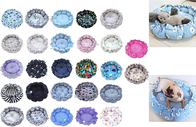 Cama para Perro Grande con Diseño de Dibujos Animados y Cuerda de Ajuste miniatura 2