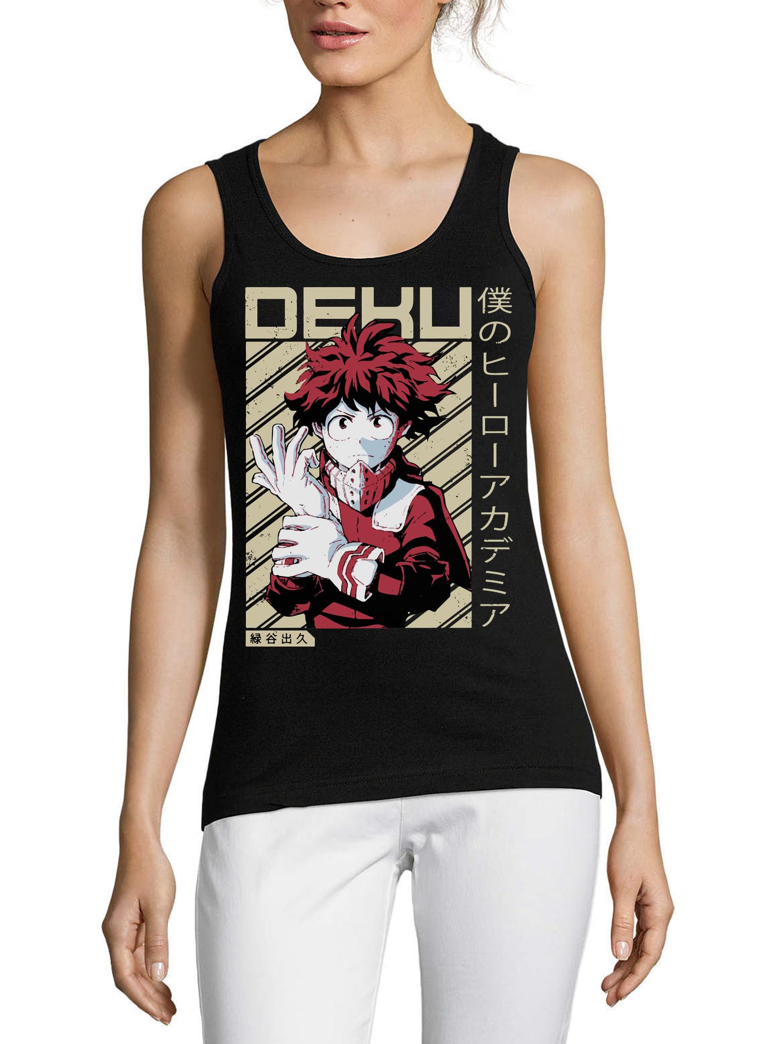 Camiseta sin mangas transpirable Atspauda Anime 127 de algodón puro 3