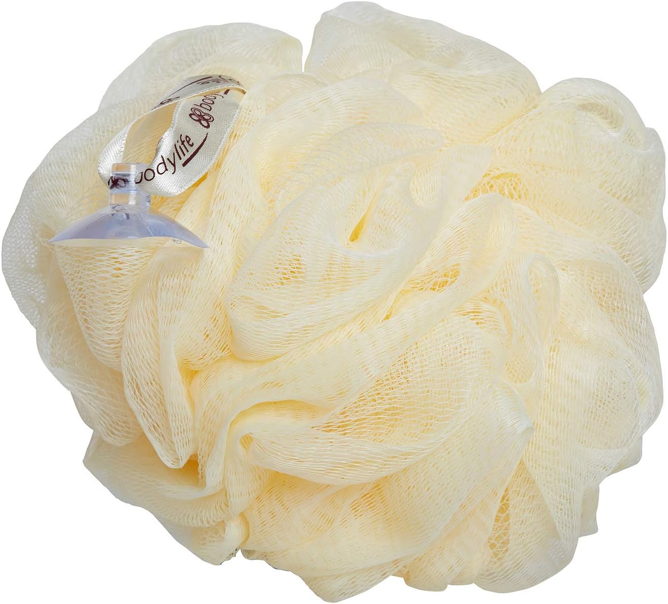Bodylife Large Exfoliating Bath & Shower Body Puff/Scrunchie/Buffer