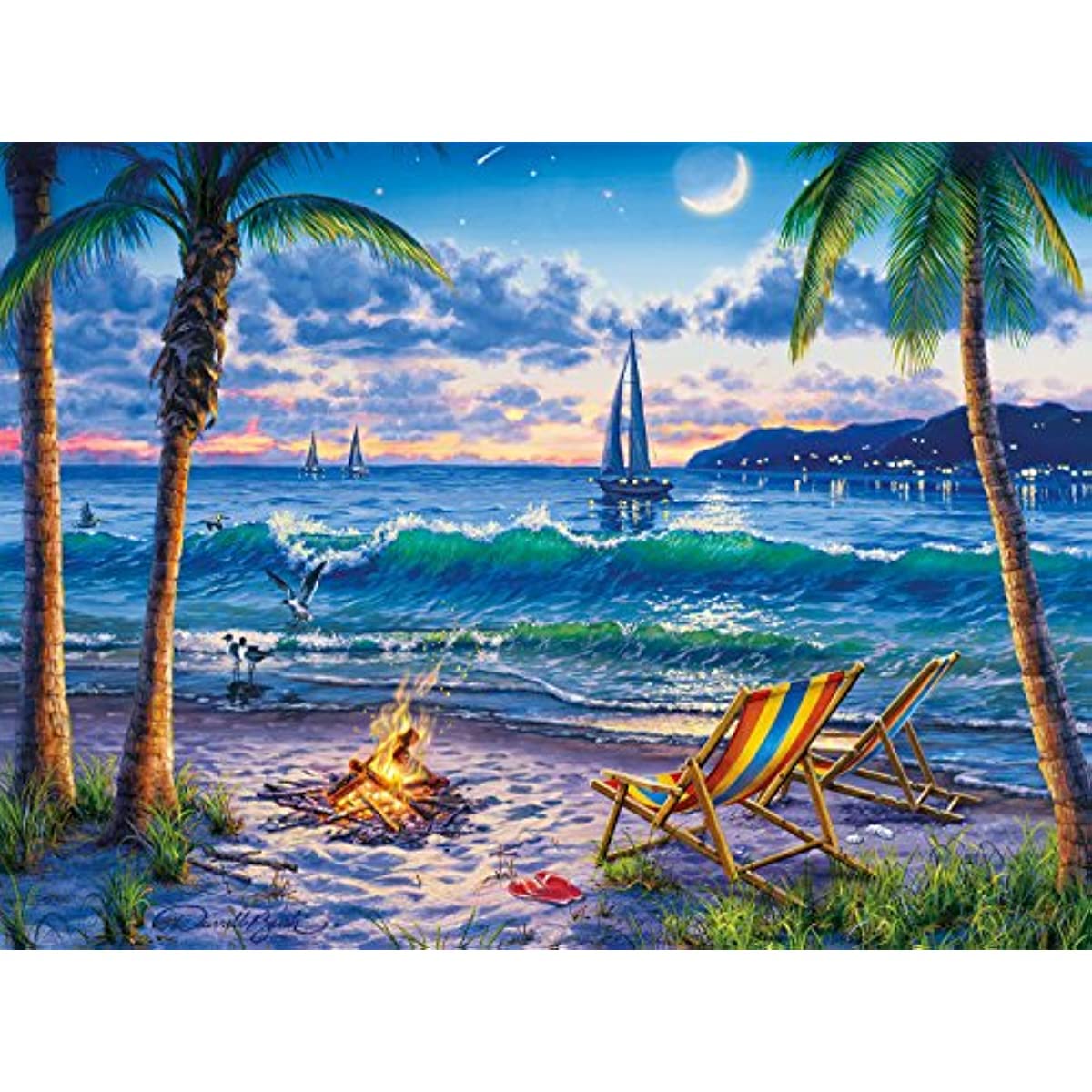Darrell Bush - Coastal Twilight - 1000 Piece Jigsaw Puzzle