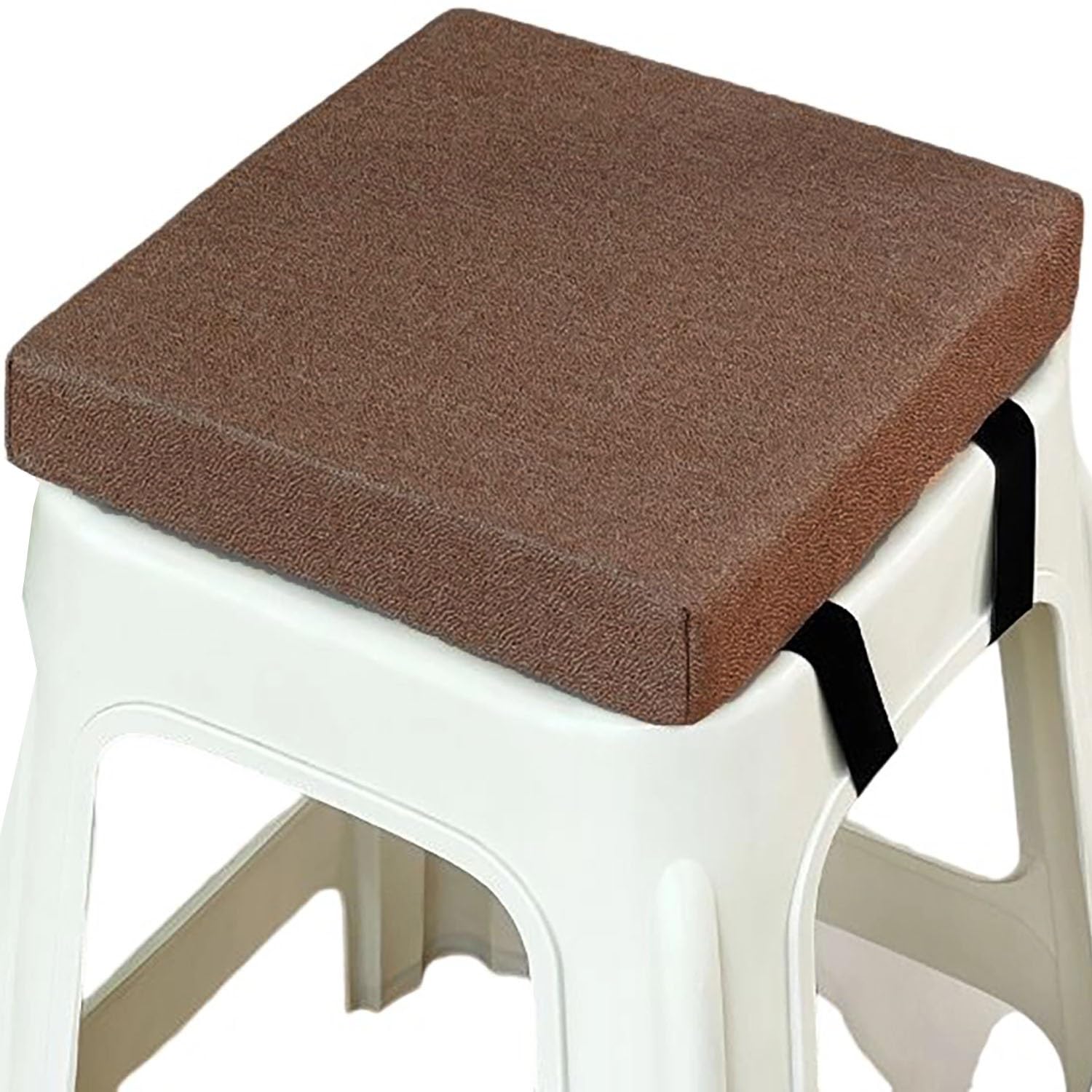 Square Bar Stool Seat Cushions with Ties Anti-Slip Chair Cushions 25x25/40x40/30x30cm Memory Foam Chair Pad with Washable Cover for Outdoor,Indoor,Garden,Dining,Kitchen,Bar Chairs(A14,45x45x8cm) — image 1