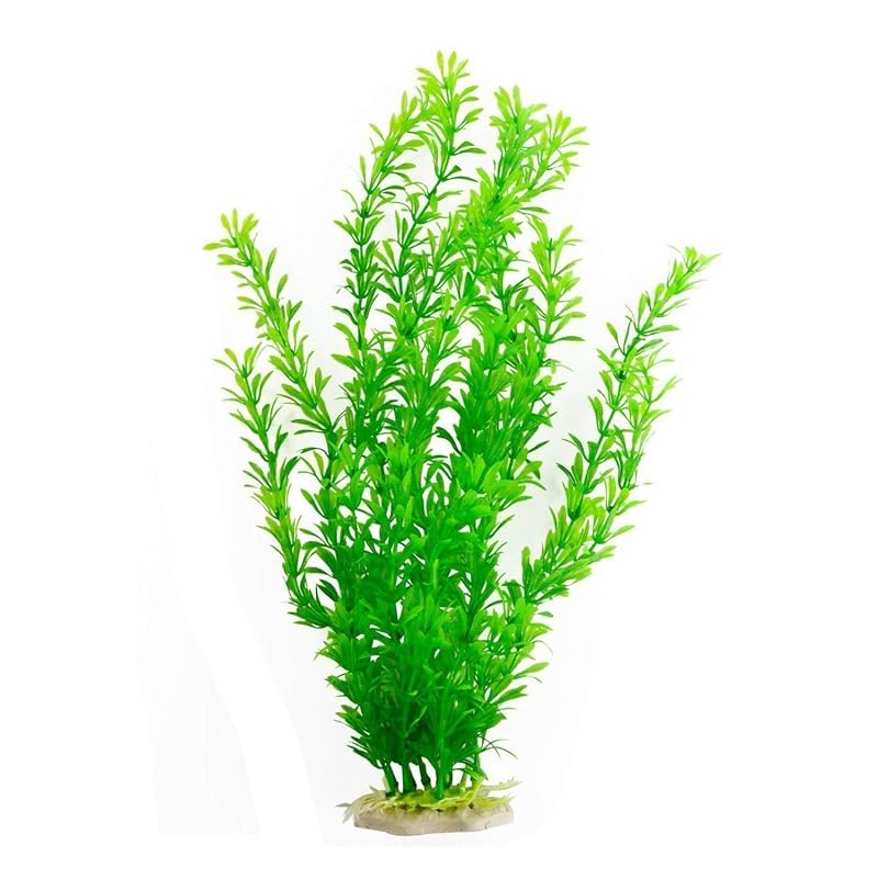 Planta artificial para aquário em plástico, modelo extra grande Saim, 45,7 cm