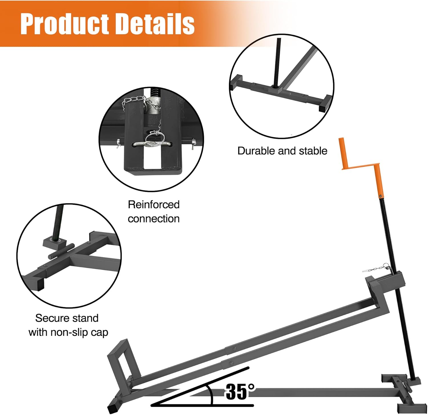 Lawn Mower Lift Jack -Lifting Platform 880 Lbs Capacity for Garden Tractors and Lawn Mowers with Manual Handle & Power Tool Extension Handle (Gray)