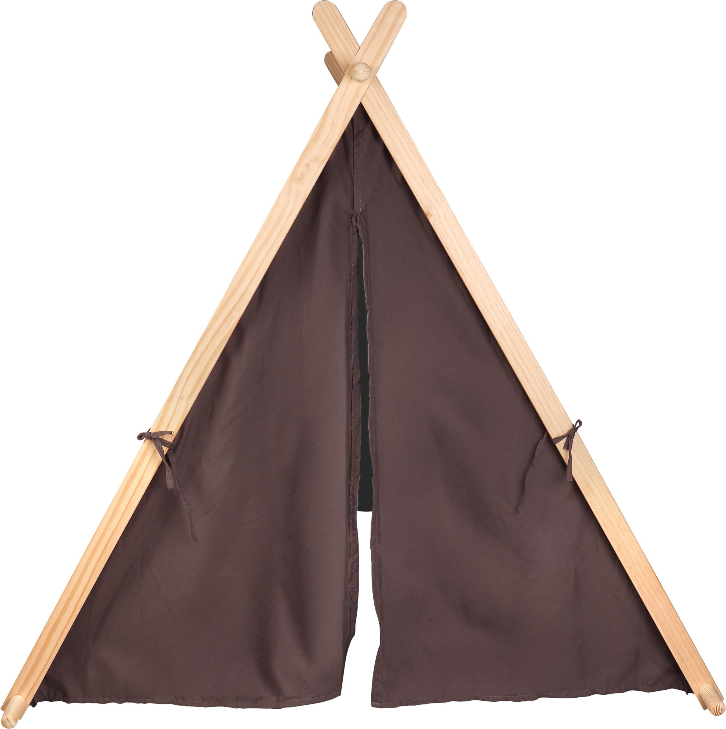 small Foot Spielzelt Taupe, modernes Indoor-Zelt mit geräumigem Innenraum und Fenster, für Kinder ab 2 Jahren, 12552