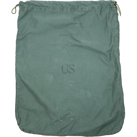 USGI Military Laundry Bag for Barracks: Authentic OD Green Cotton