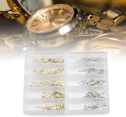 POCREATION Watch Hands Set, Metal Replacement for Quartz Movements 2035 PC21 SL68, 100 Sets for Watch Repair and Upgrade