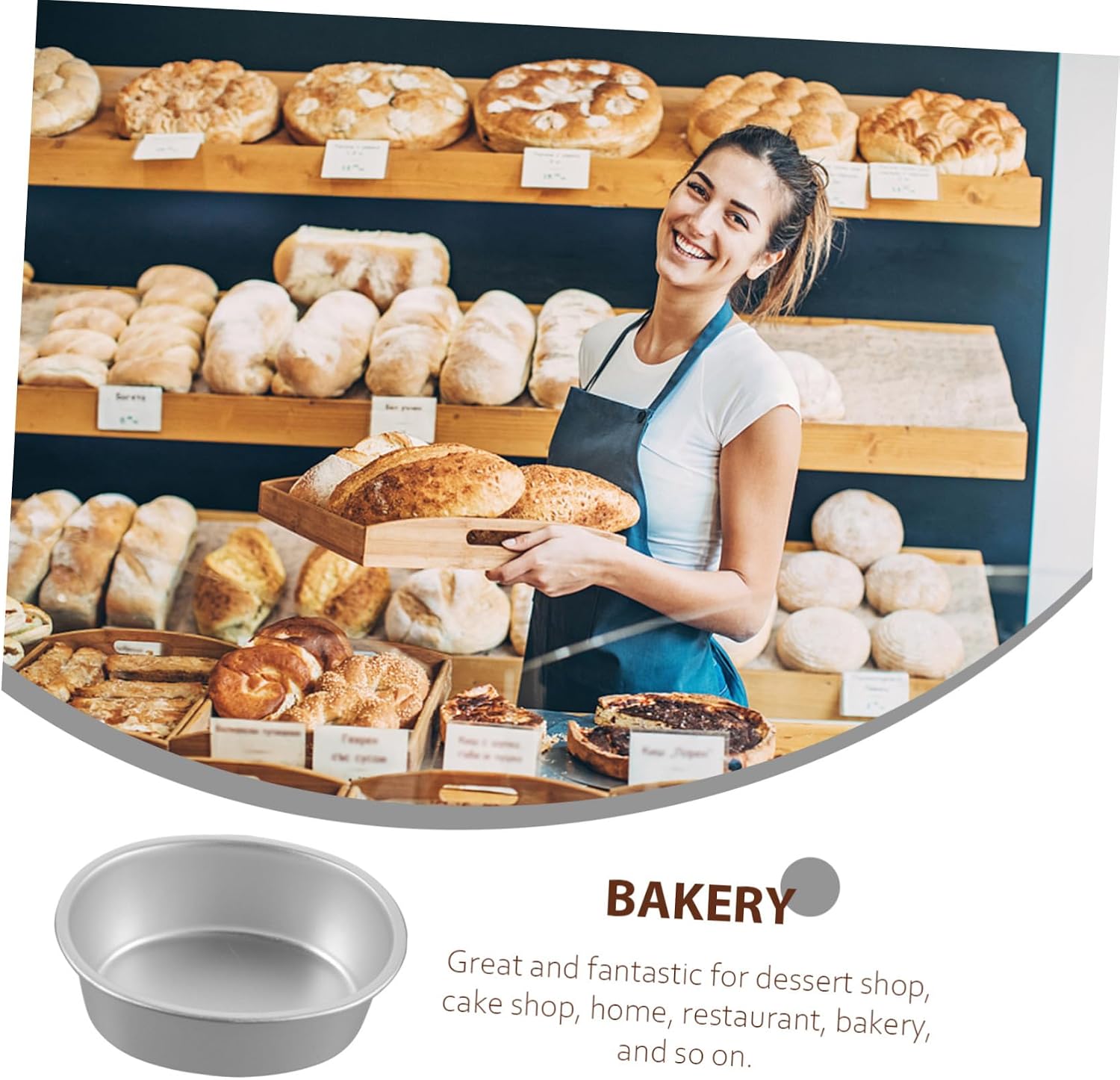 4pcs Nonstick Oval Aluminum Alloy Cake Pans Baking Mold for Cheesecake Bread Loaf Homemade Baking Easy Release Smooth Surface