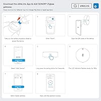 Vista 6 de SONOFF SNZB-02P Zigbee - Sensor de temperatura y humedad, Termómetro higrómetro interior con alerta, funciona con Alexa y Google Home para monitoreo
