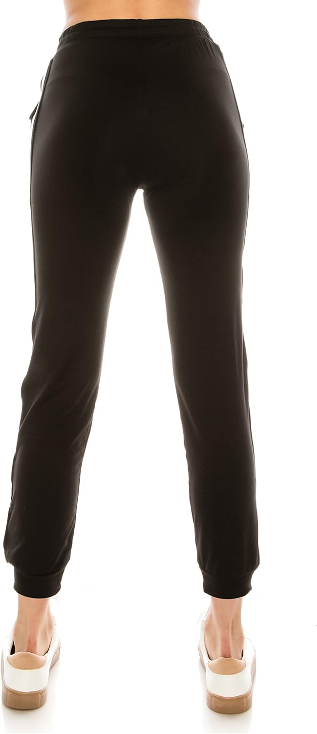 ALWAYS Women Joggers Casual Sweatpants - Super Soft Light Comfy Lounge Striped Pants with Pockets - Image 3
