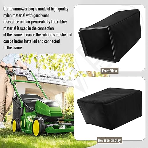 Miniatura 7 de GX10000 - Bolsa de césped compatible con cortacéspedes John D-eere, se adapta a cortacésped JA60 JA62 JA65 JE75 JX75 JX85 de 21 pulgadas (Nota sin